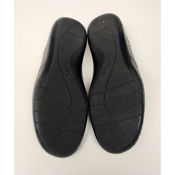 Clarks Bendables Women Navy Blue Leather Loafer Moccasin Shoes Size 8.5M - Picture 7 of 8